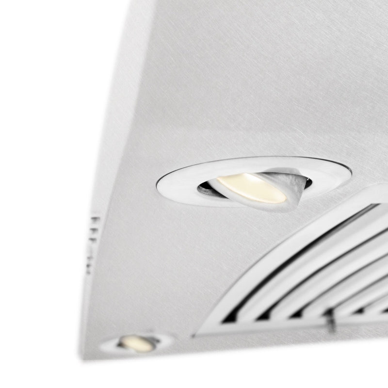 ZLINE Ducted Wall Mount Range Hood in Fingerprint Resistant Stainless Steel & Glass (8KN4S)