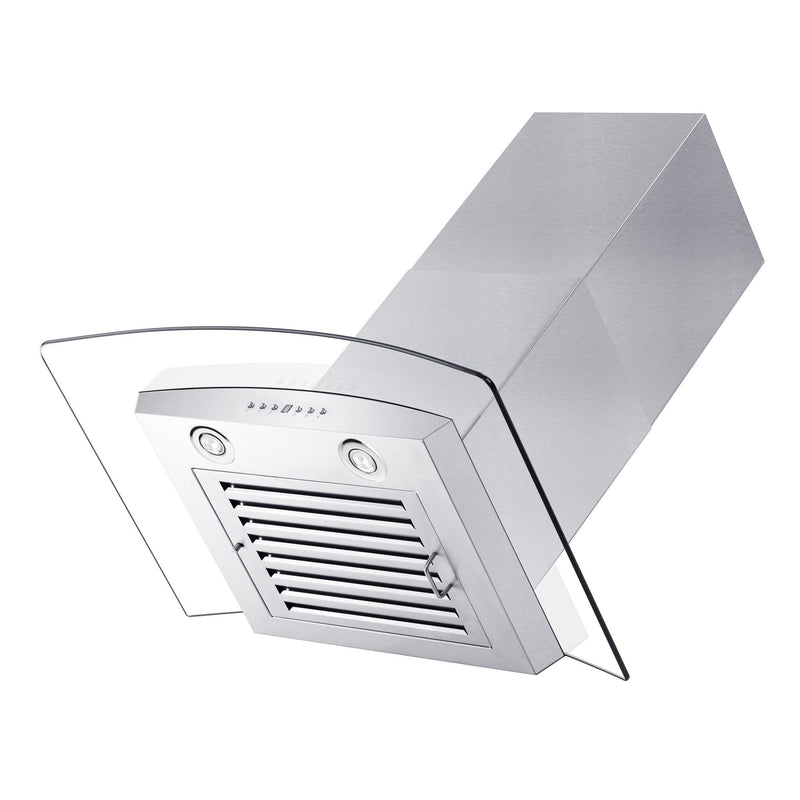 ZLINE Convertible Vent Wall Mount Range Hood in Stainless Steel & Glass (KZ)