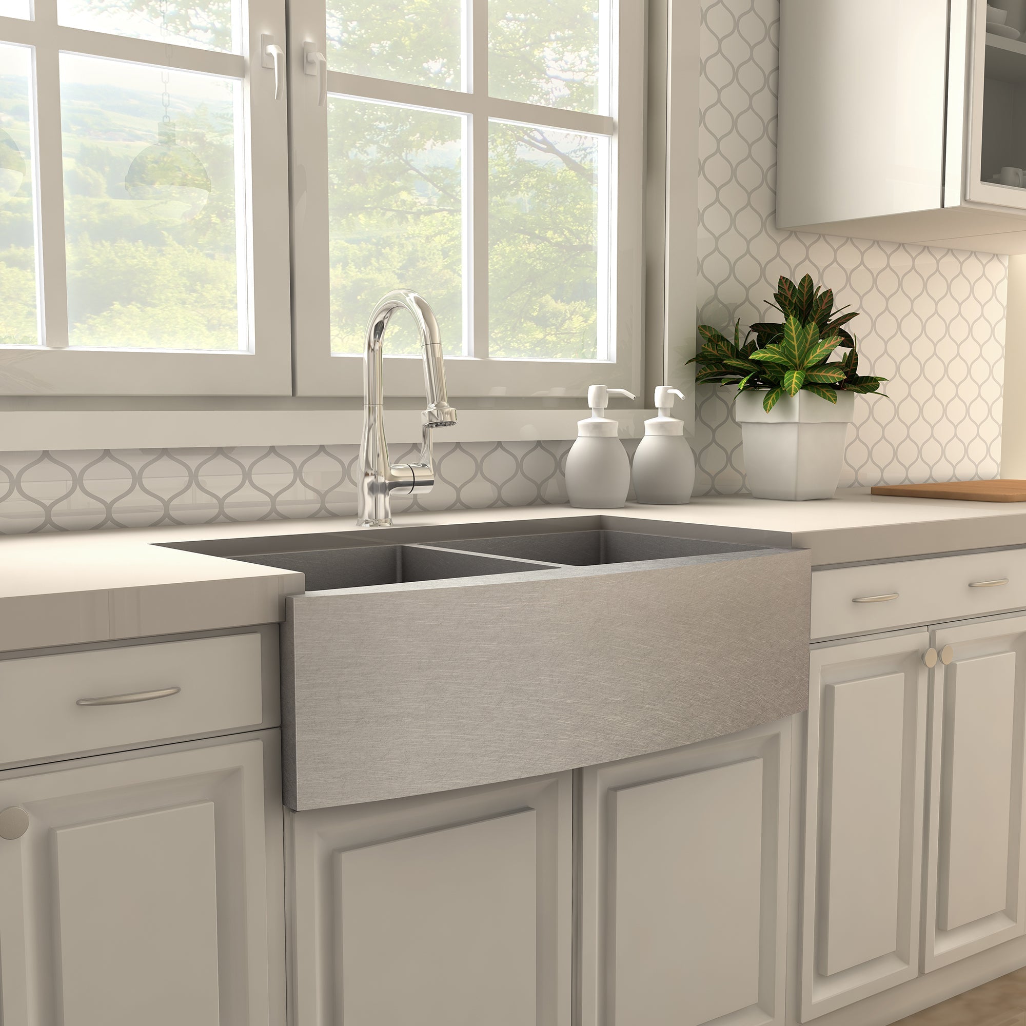 ZLINE Dali Kitchen Faucet in Brushed Nickel (DAL-KF)